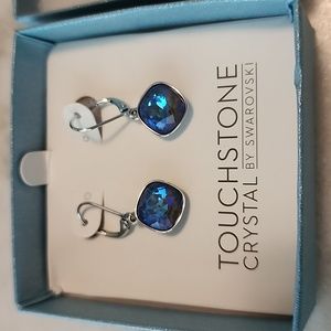 Touchstone Crystal Breeze Earrings Army Green Delite